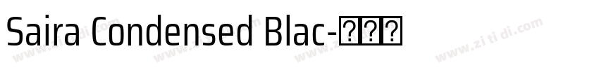 Saira Condensed Blac字体转换